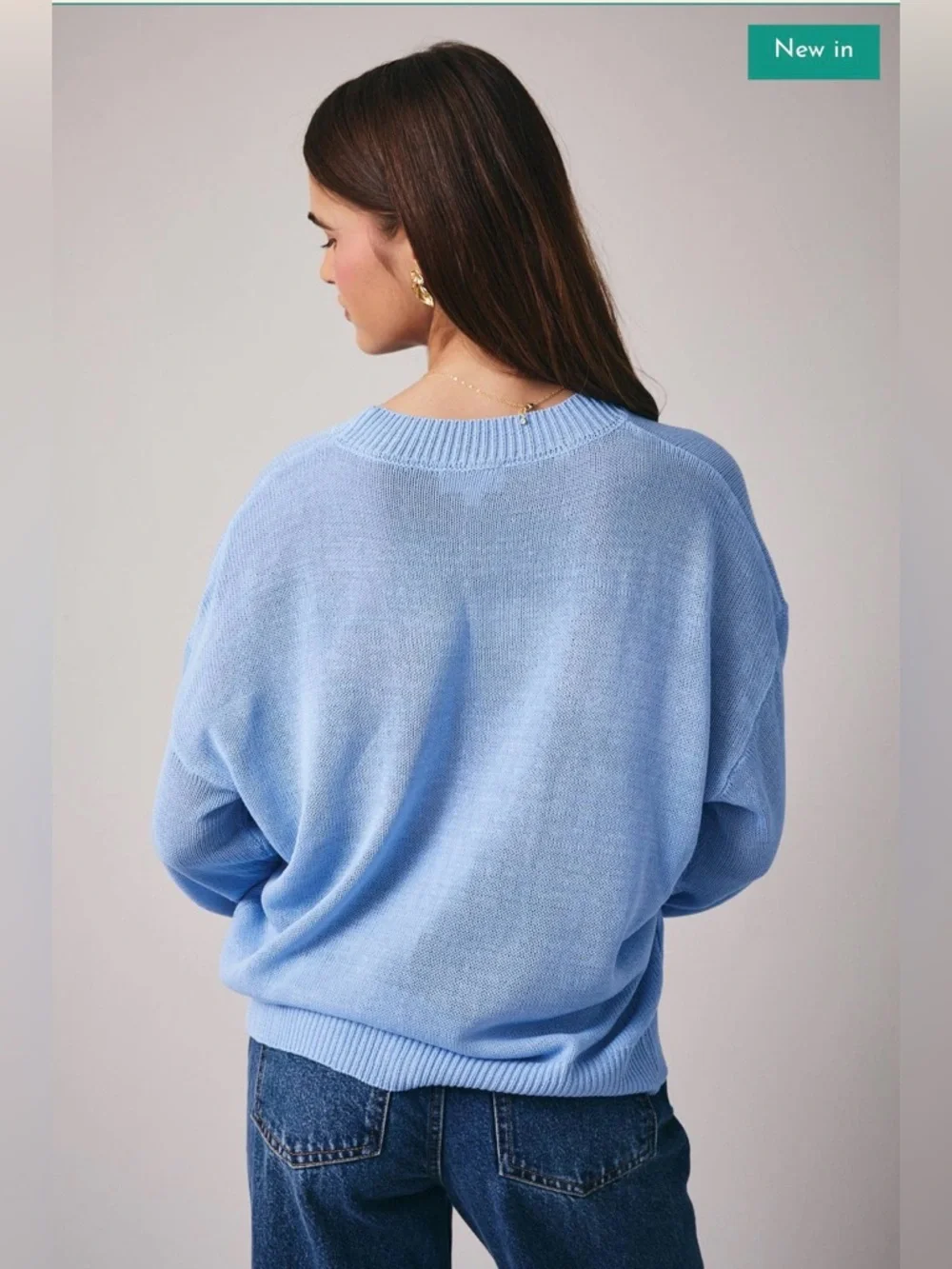 Sunday Edition Lobsters & Cocktails Sweater Blue Size L - Picture 3 of 14